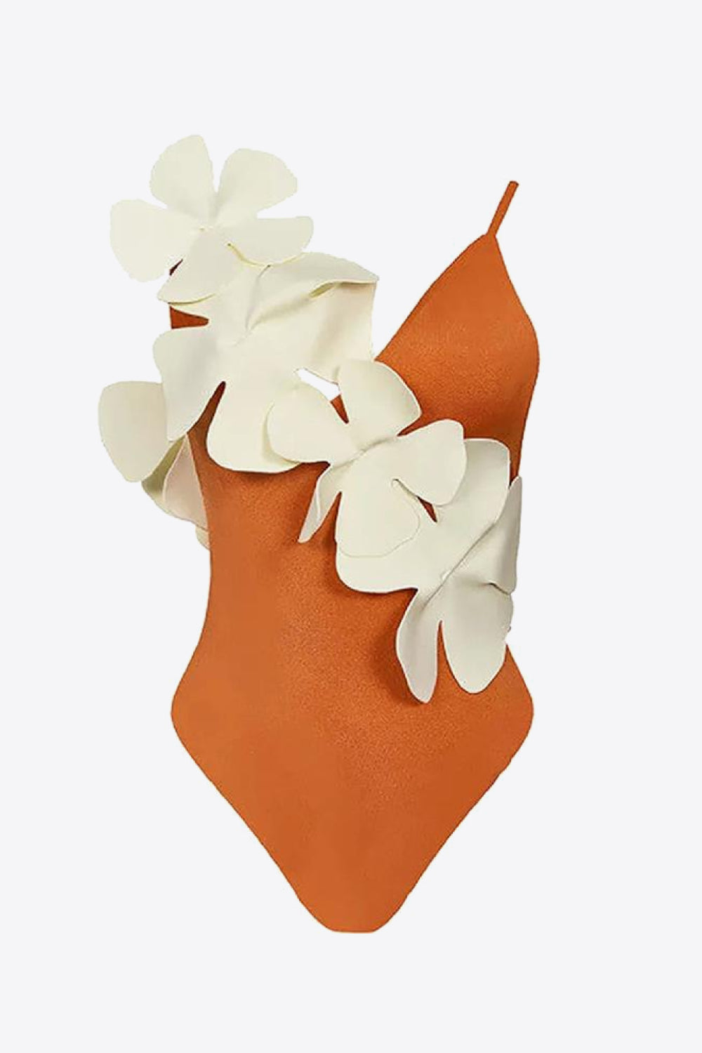 Flower Contrast One-Piece Swimsuit Trendsi