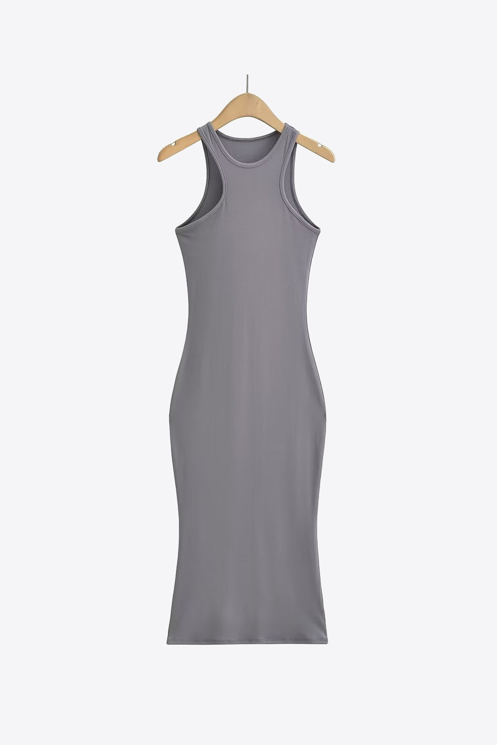 Round Neck Sleeveless Midi Dress Trendsi