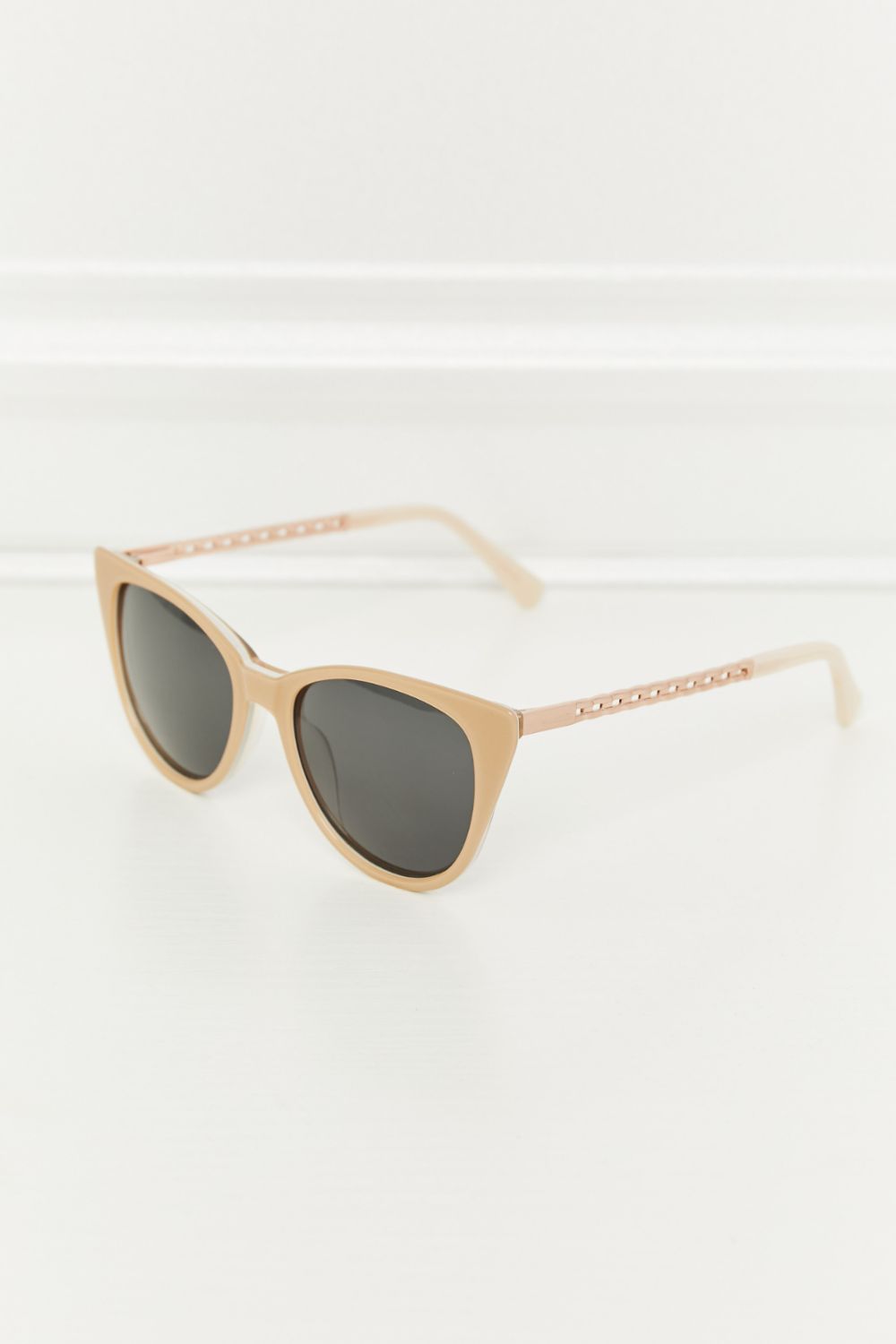 Cat-Eye Acetate Frame Sunglasses - Mocha / One Size Girl Code