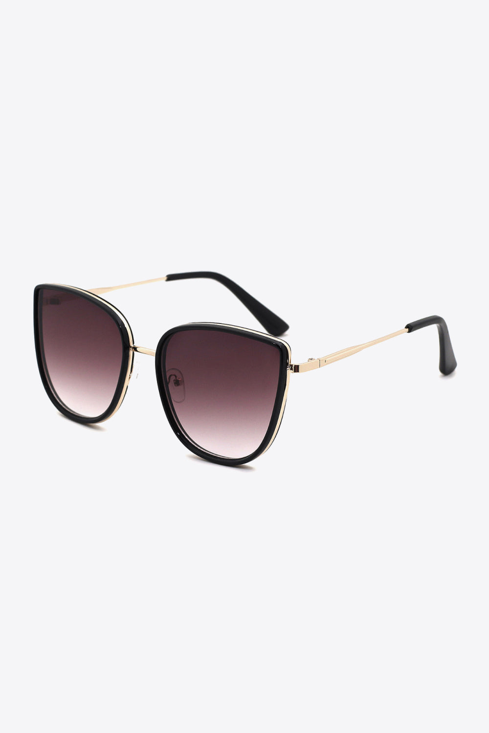 Full Rim Metal-Plastic Hybrid Frame Sunglasses Trendsi
