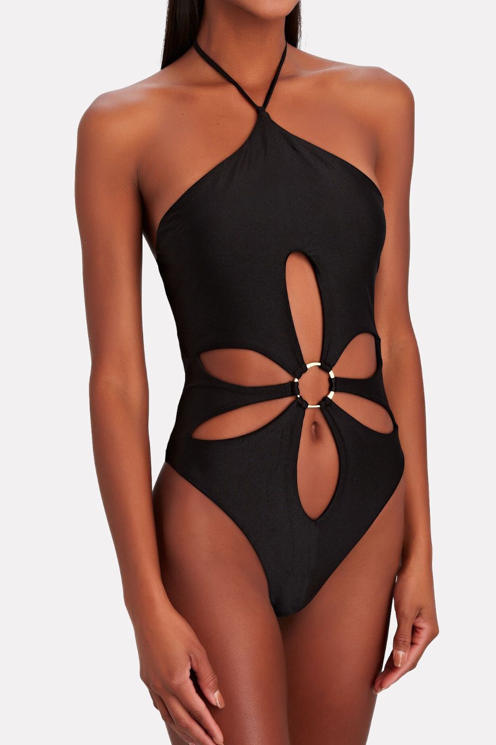 Ring Detail Cutout One-Piece Swimsuit Trendsi