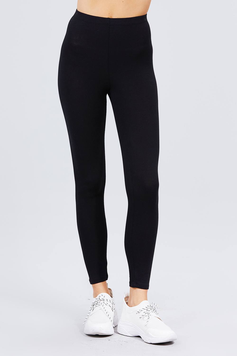 Cotton Spandex Jersey Long - Black / S Pants Girl Code
