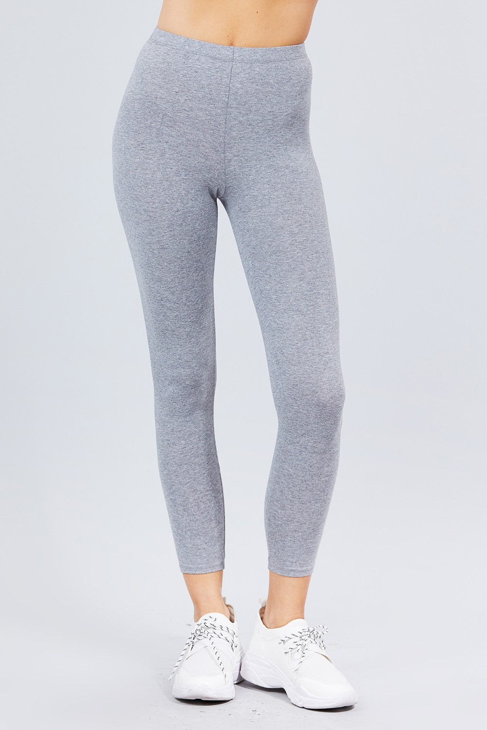 Cotton Spandex Jersey Long - Heather Grey / S Pants Girl Code