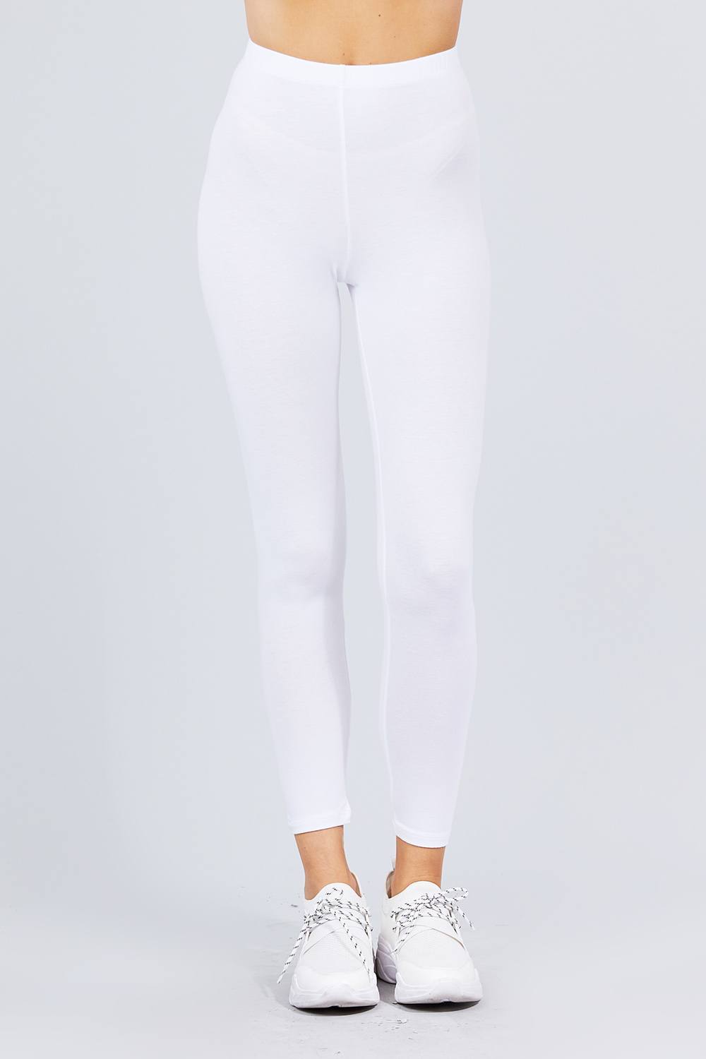 Cotton Spandex Jersey Long - White / S Pants Girl Code