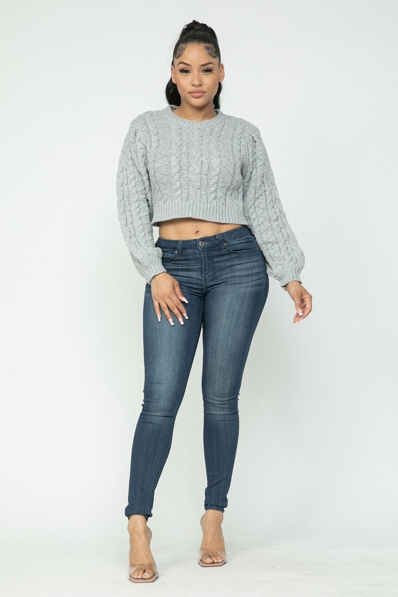 Cable Pullover Top - Girl Code