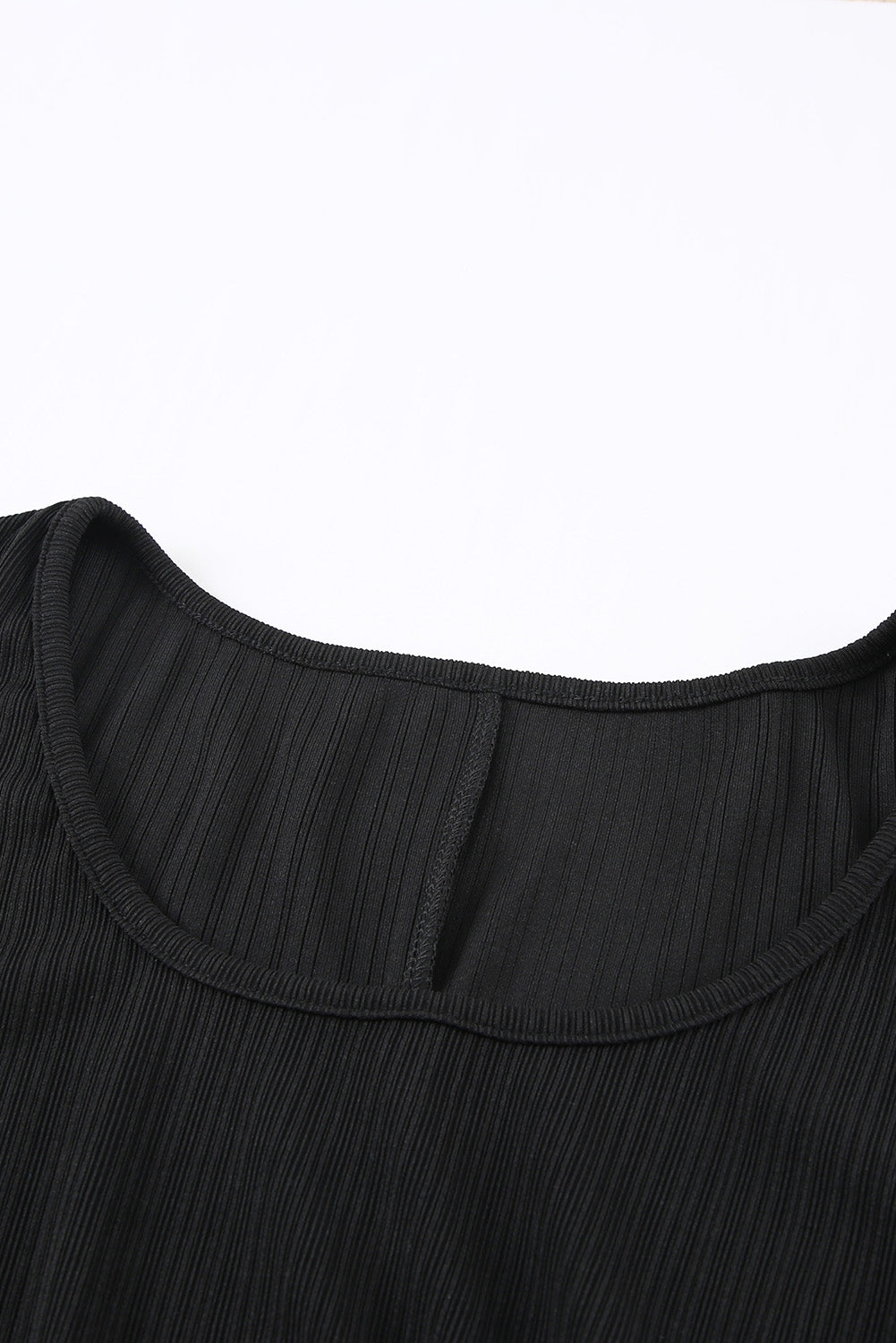 Crisscross Cutout Scoop Neck Slit Midi Dress - Apparel & Accessories Girl Code