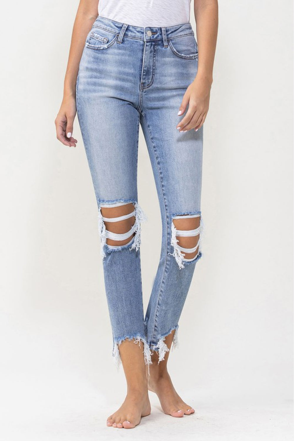 Courtney Super High Rise Kick Flare Jeans - Medium / 24 Girl Code
