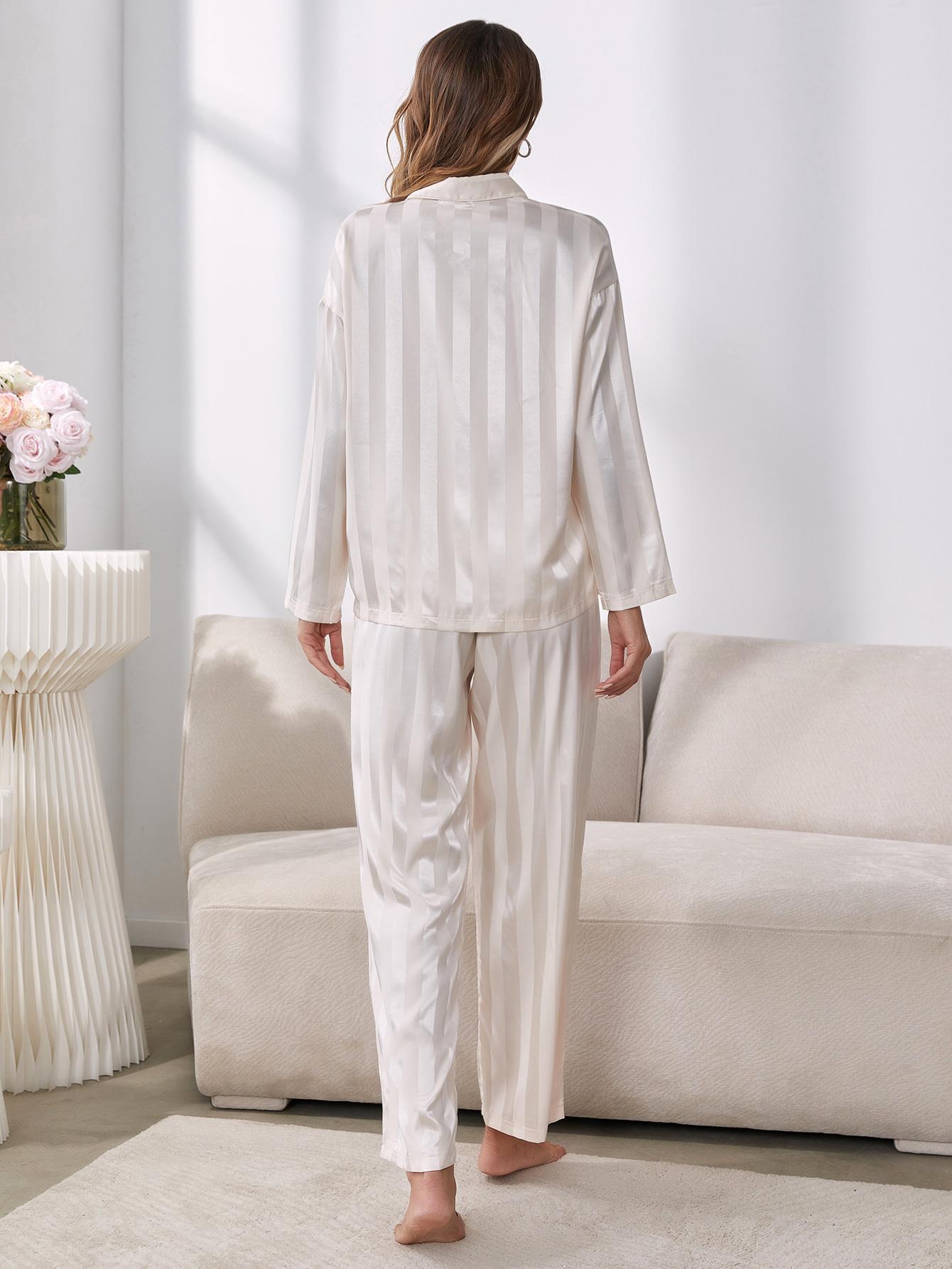Button-Up Shirt and Pants Pajama Set - Apparel & Accessories Girl Code